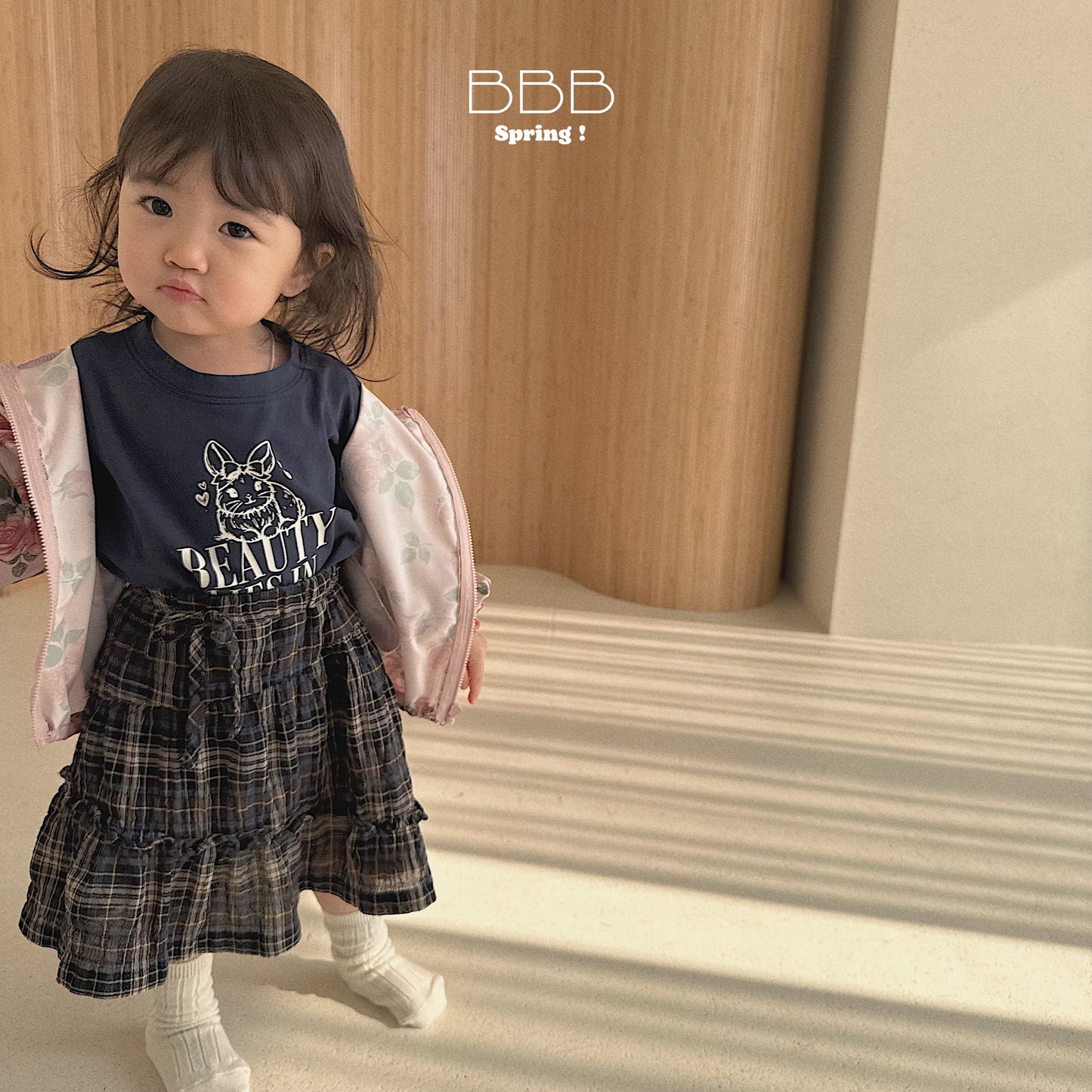 韓國童裝 26春 | BB30 Bebe Dot Dot Skirt (70-110cm)