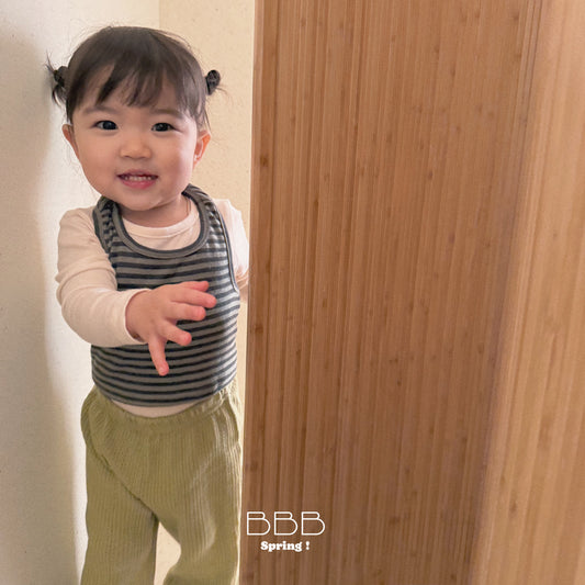韓國童裝 26春 | BB20 Bebe Stripe Sleeveless (70-110cm)