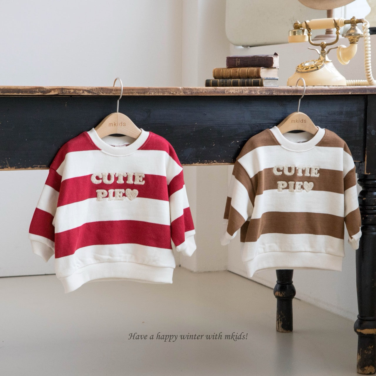 韓國童裝 25秋冬 | MD25462 Stripe MTM