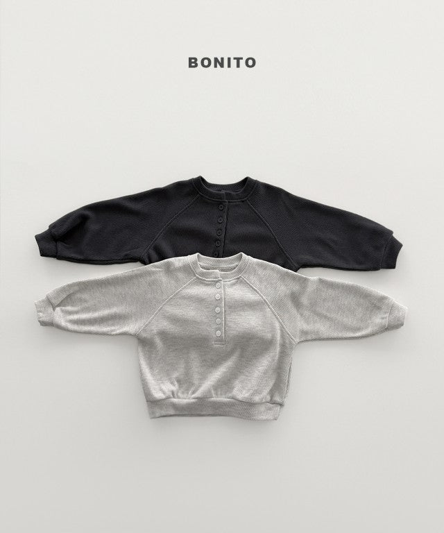 韓國童裝 26秋| BT25 Henley Neck Sweatshirt 衛衣 (80-140)