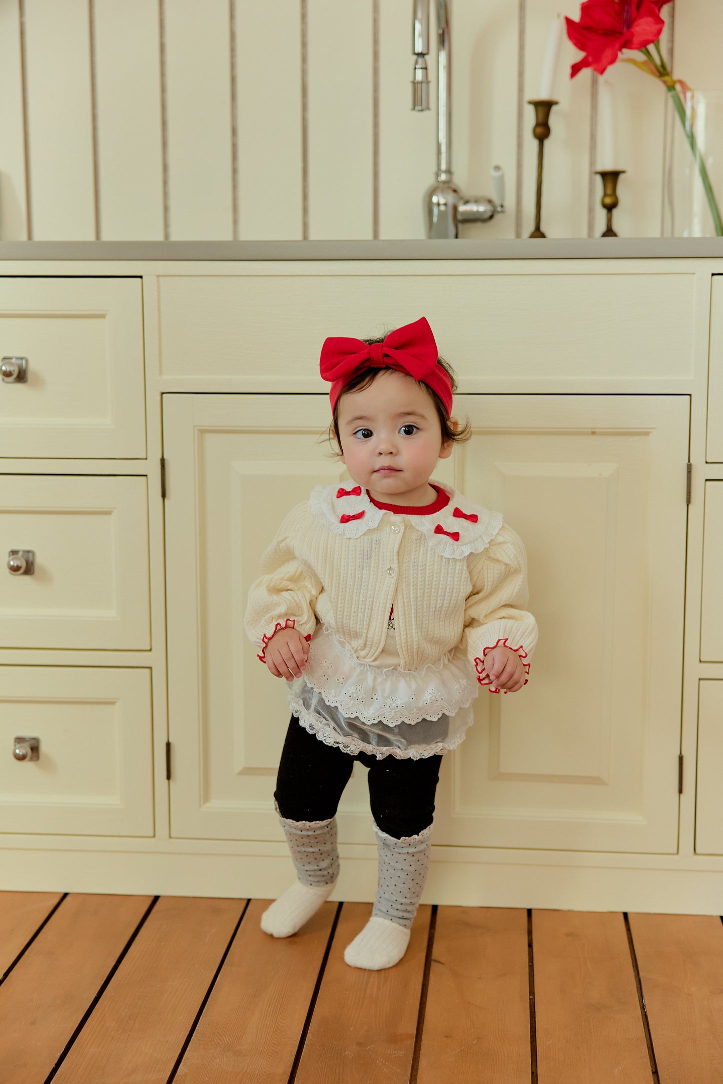 韓國童裝 26春 | SE01 小翻領針織外套 (70~90cm)