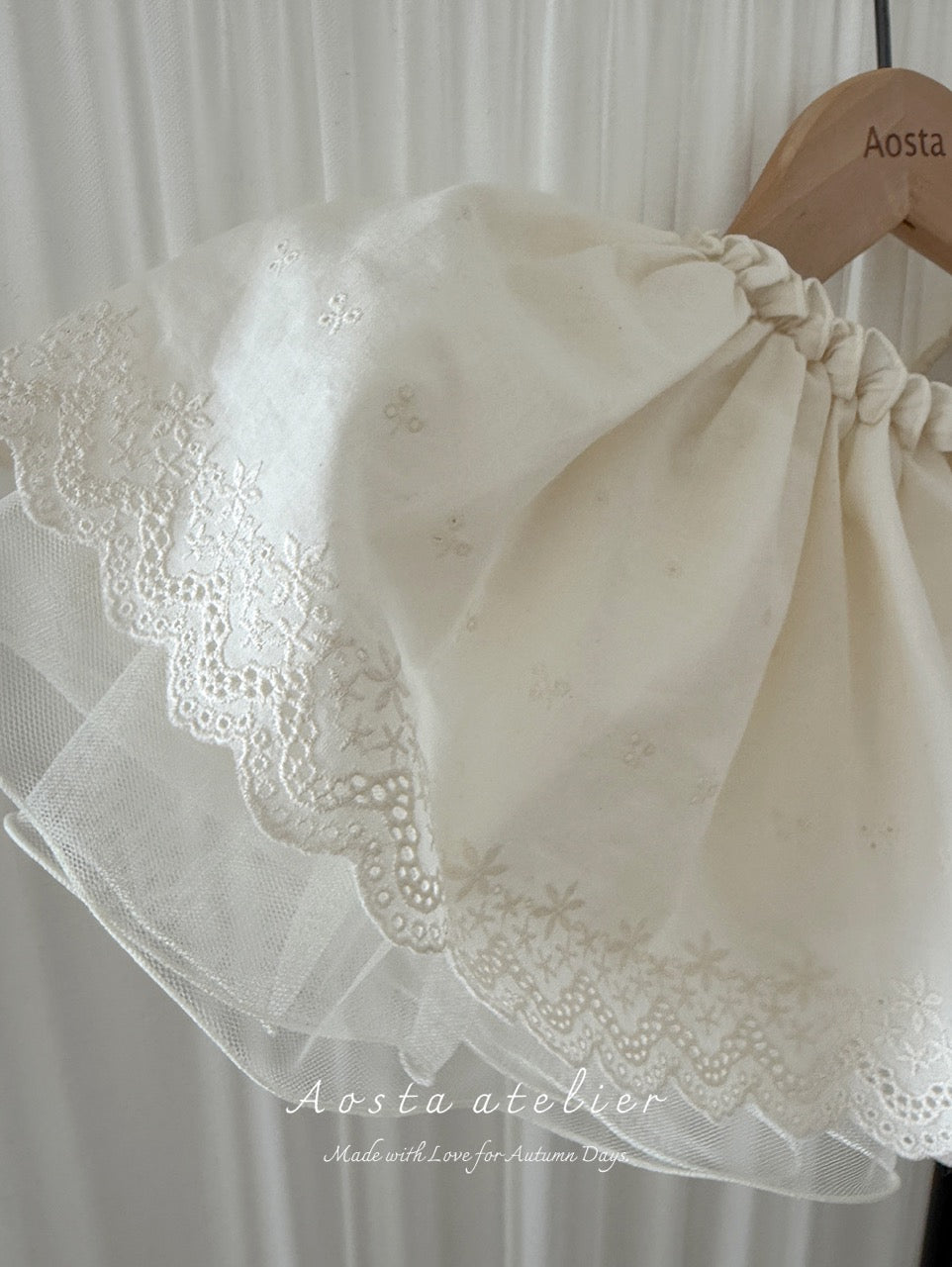 韓國童裝 26秋| AO19 Lace Skirt 裙子 (FREE)