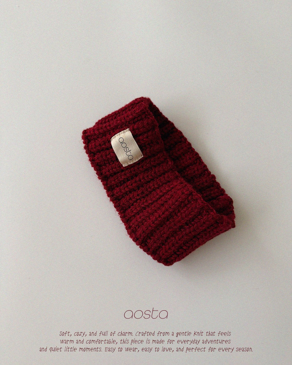 韓國童裝 26秋| AO09 Knit Cookie Headband 髮帶 (FREE)