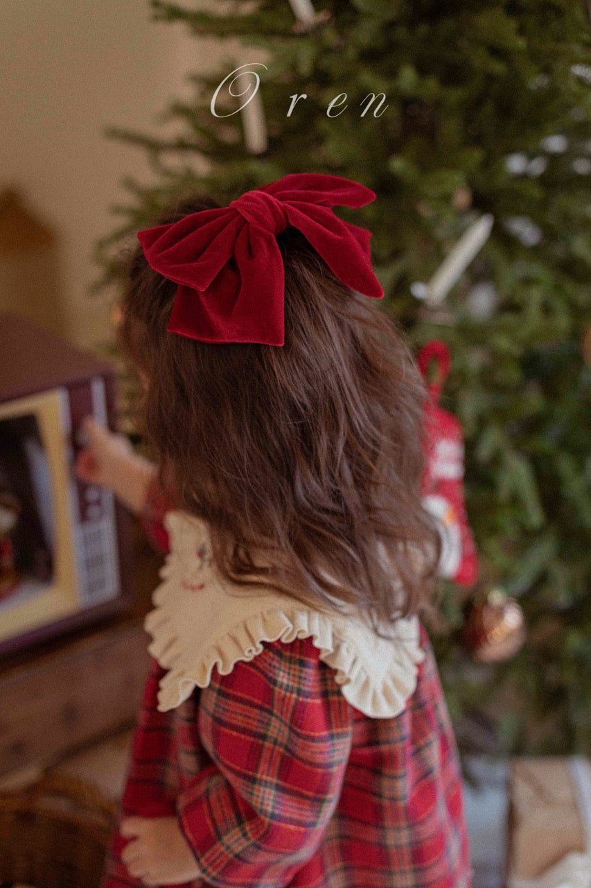 韓國童裝 25秋冬 | OR25505 聖誕款 Eve Check Kids OPS