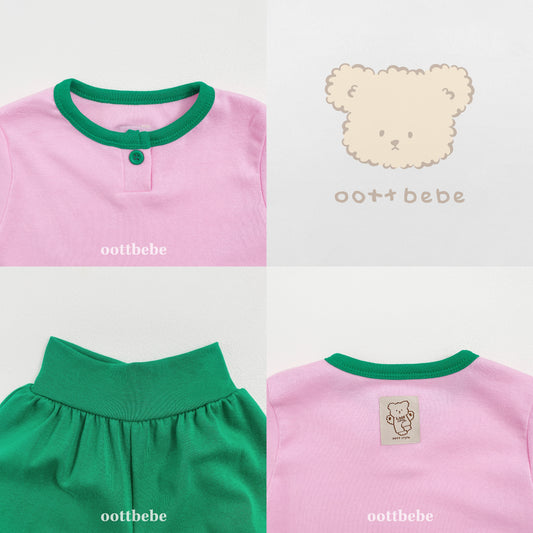 韓國童裝 | OT25337 Baby Top and Bottom Set