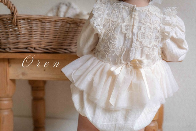 韓國童裝 25秋 | OR25306 Lace Vest