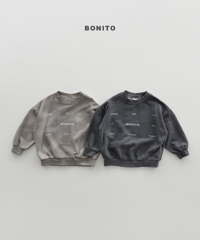 韓國童裝 26秋| BT38 Pigment Sweatshirt Adult 衛衣(成人) (Free (55~105))