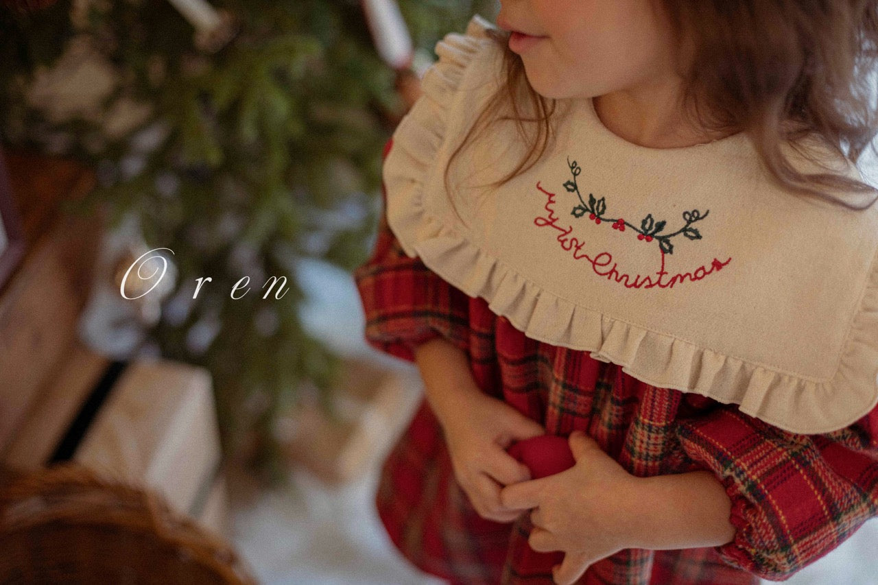 韓國童裝 25秋冬 | OR25505 聖誕款 Eve Check Kids OPS