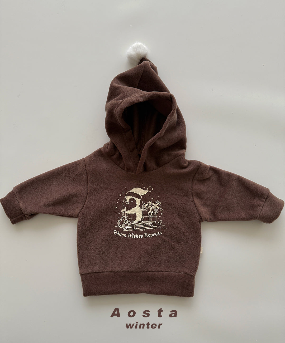 韓國童裝 25秋冬 | AO25450 Winter Penguin Hoodie