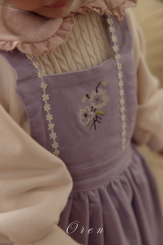 韓國童裝 25秋冬 | OR25416 Riley embroidered skirt