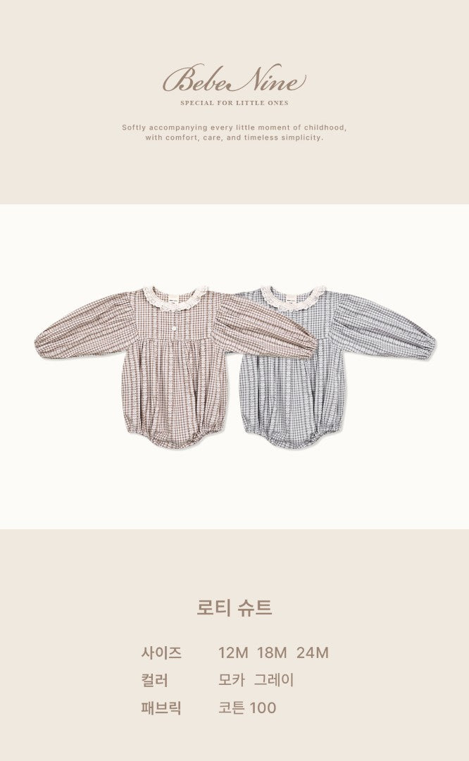 韓國童裝 26秋| BN12 Lottie Suit 包屁衣 (12M-24M)