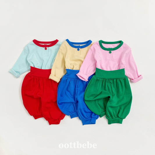 韓國童裝 | OT25337 Baby Top and Bottom Set