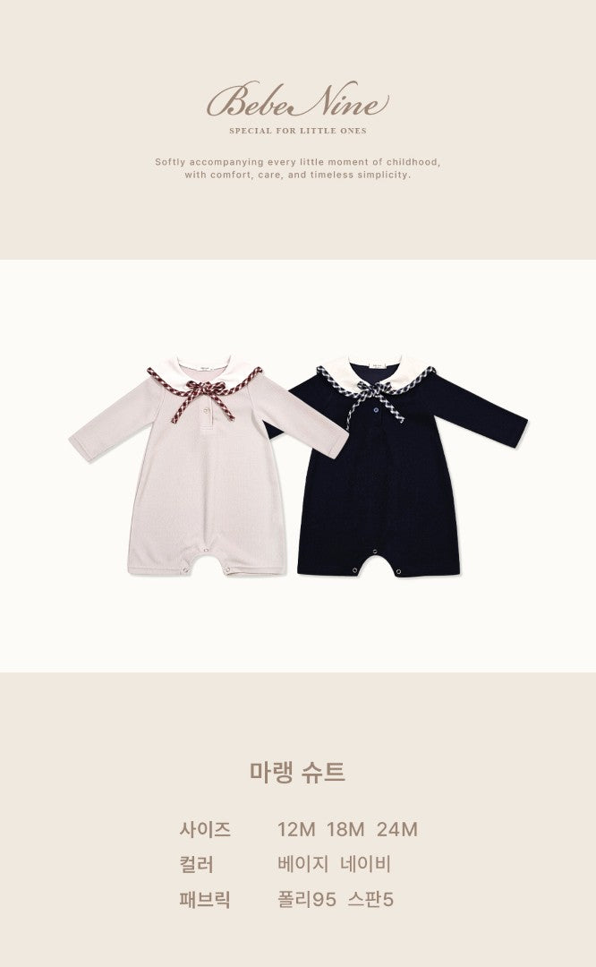 韓國童裝 26秋| BN06 Miran Suit 包屁衣 (12M-24M)