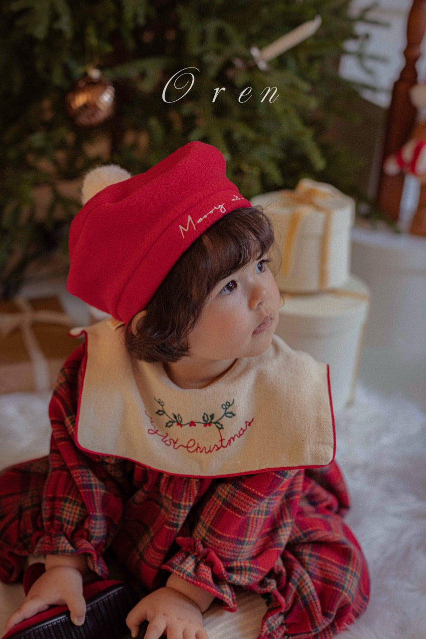 韓國童裝 25秋冬 | OR25505 聖誕款 Eve Check Baby Suit
