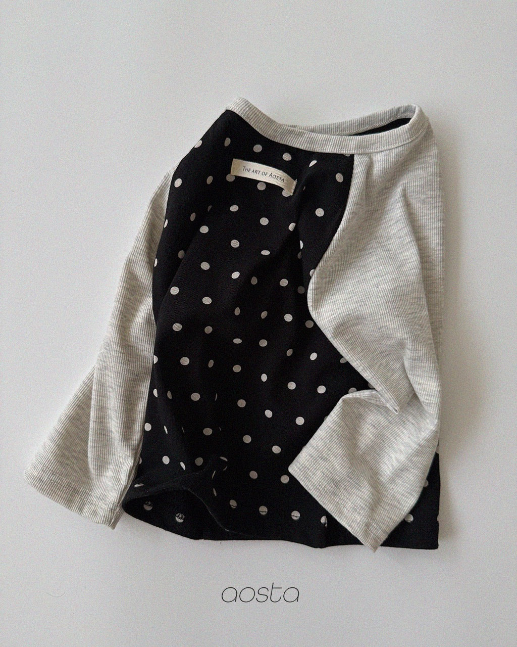 韓國童裝 26秋| AO11 Dot Raglan T 上衣 (70-110)
