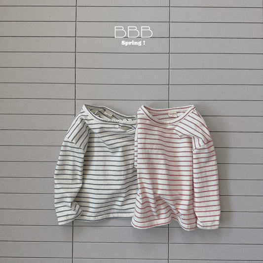 韓國童裝 26春 | BB04 Stripe Box T-shirt (70-110cm)