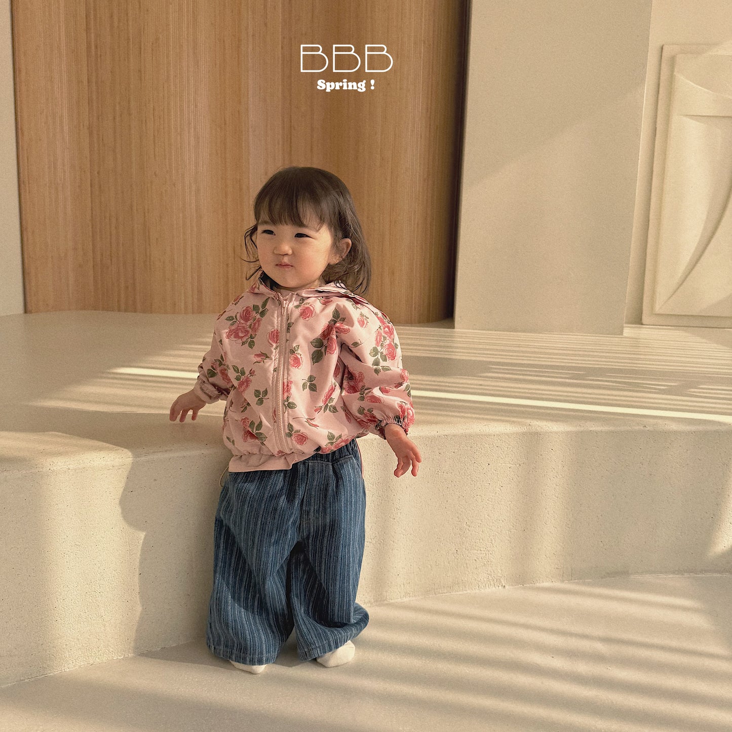 韓國童裝 26春 | BB40 Bebe Double Stripe Jeans (70-110cm)