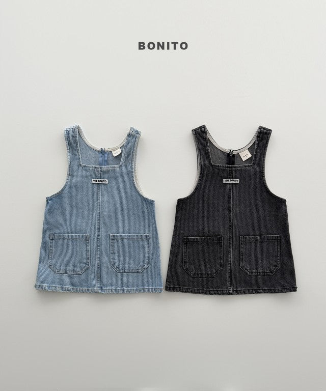 韓國童裝 26秋| BT40 Denim Overall Dress 連身裙 (80-140)