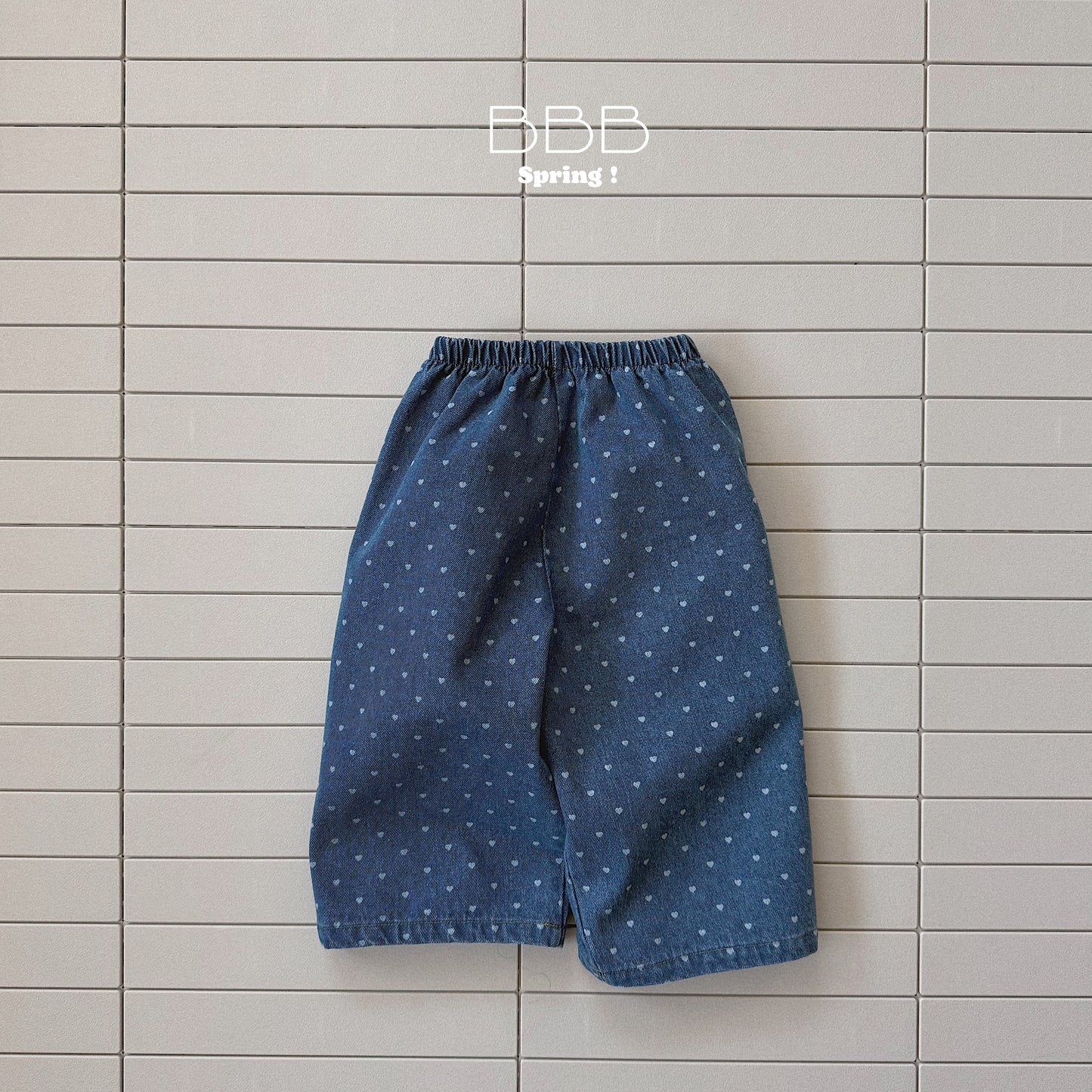 韓國童裝 26春 | BB41 Bebe Dot Dot Denim Pants (70-110cm)