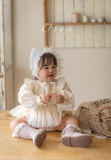 韓國童裝 25秋 | OR25305 Lace Bonnet
