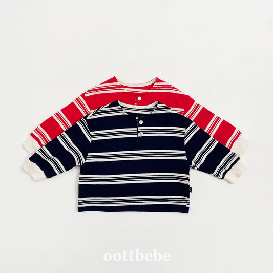 韓國童裝 | OT25328 Kids Stripe MTM