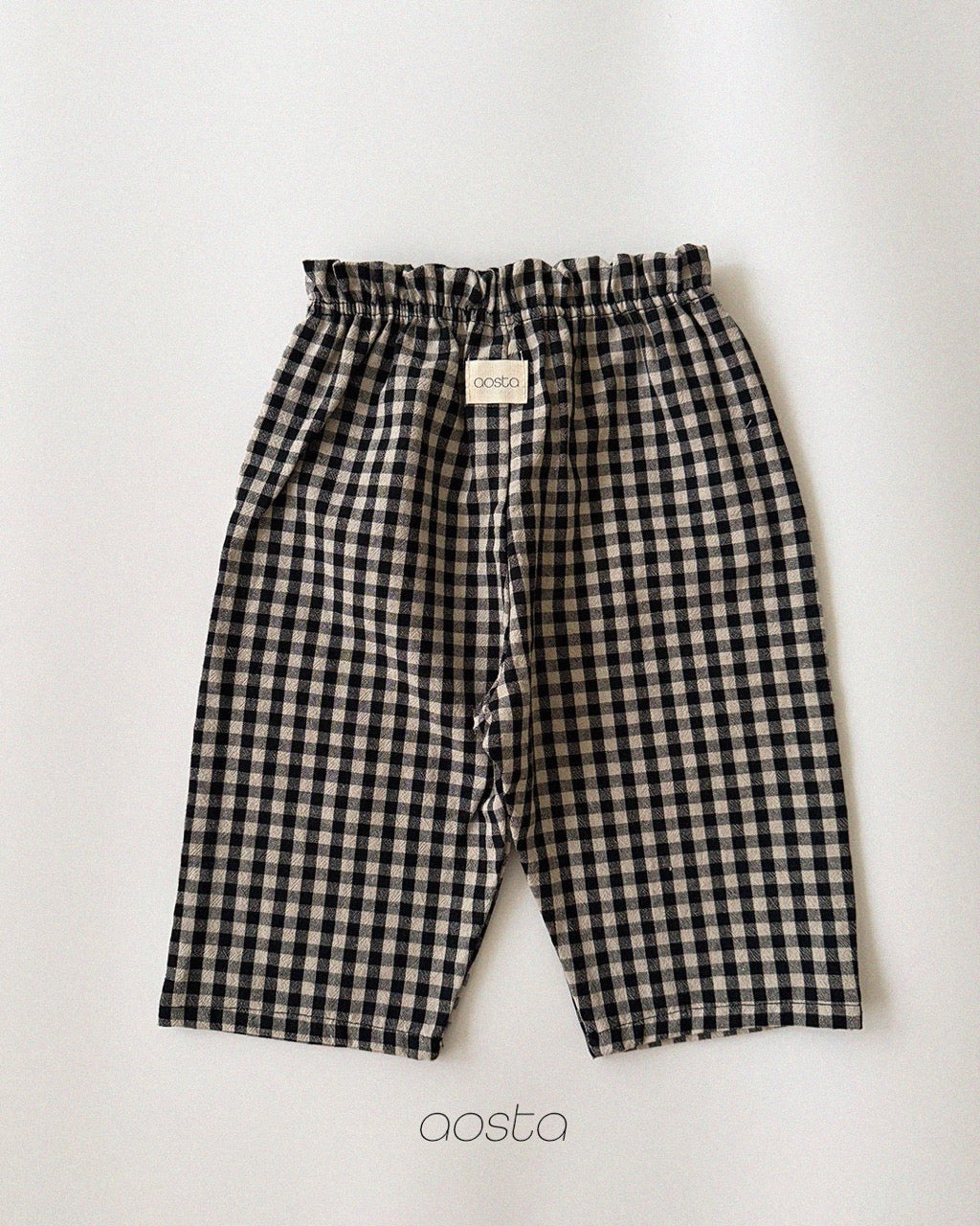 韓國童裝 26秋| AO54 Caramel Check Pants 褲子 (70-110)
