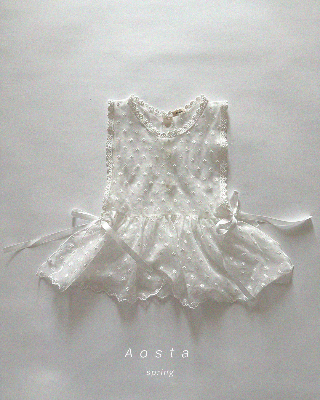 韓國童裝 26春 | AO26110 Lace Vest