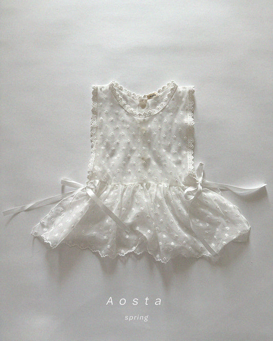 韓國童裝 26春 | AO26110 Lace Vest
