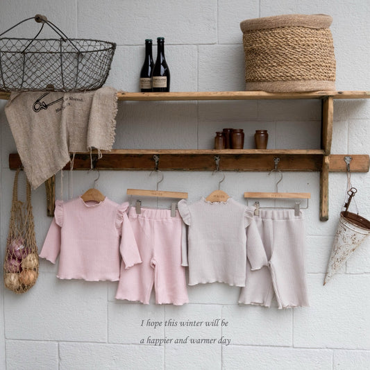 韓國童裝 25秋冬 | MD25447 Top and Bottom Set