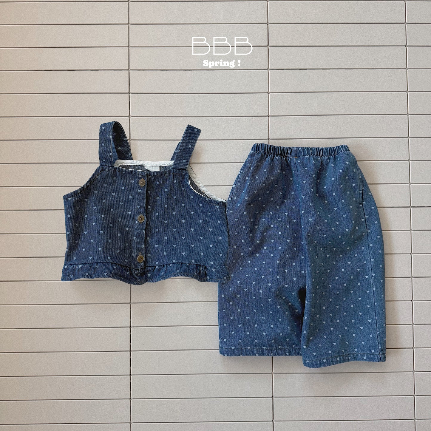 韓國童裝 26春 | BB18 Bebe Heart Vest (70-110cm)
