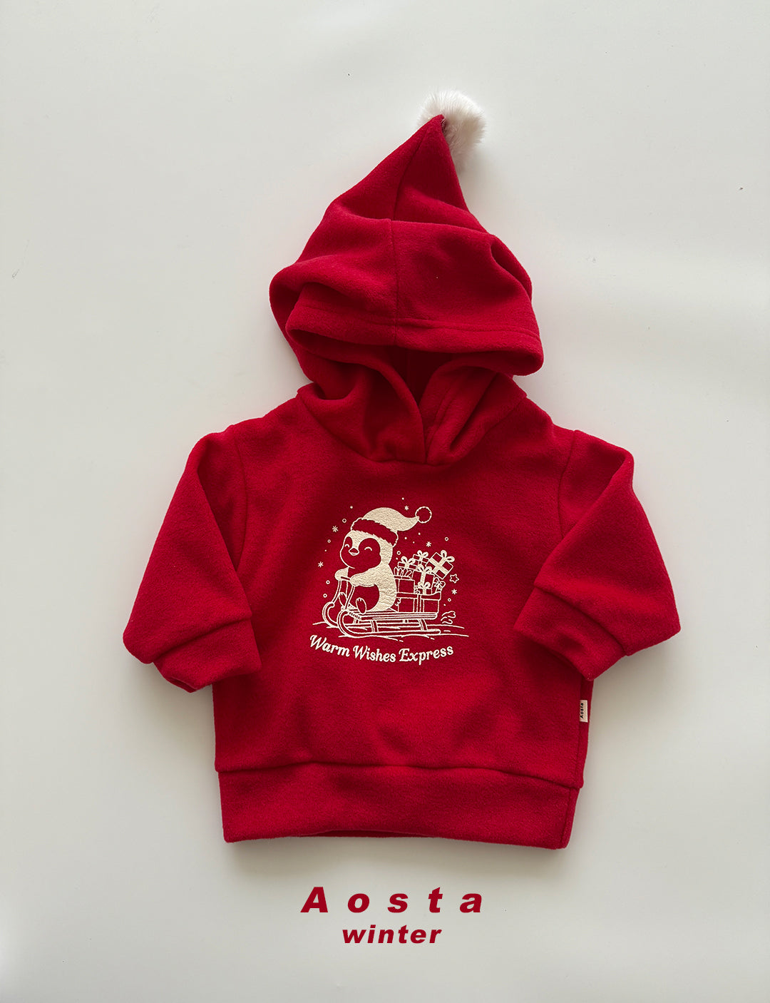 韓國童裝 25秋冬 | AO25450 Winter Penguin Hoodie