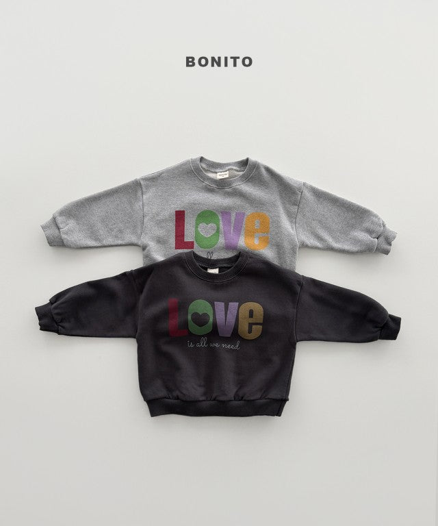 韓國童裝 26秋| BT32 Love Sweatshirt 衛衣 (80-140)
