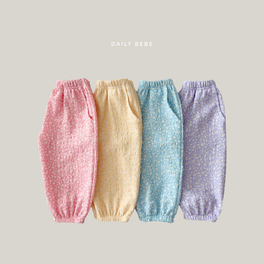 韓國童裝 26夏| DD31 Flower Aircon Pants (75-140cm)
