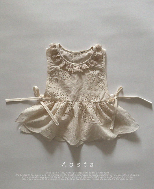 韓國童裝 26春 | AO26115 Lace Cotton Blouse