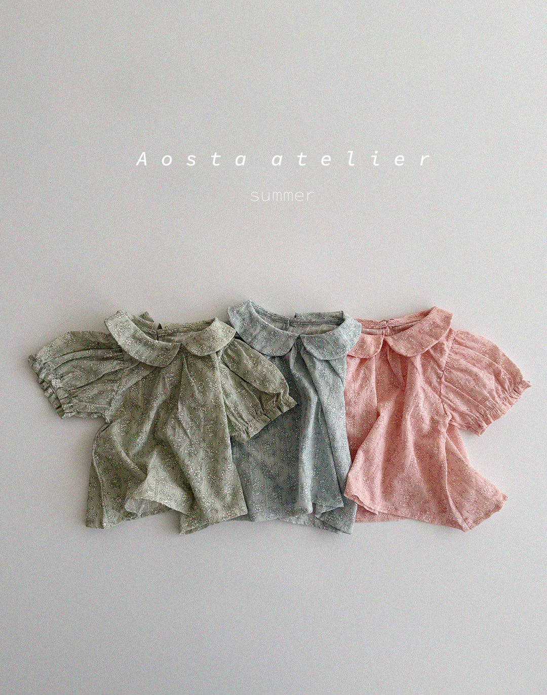 韓國童裝 25夏 | AO25268 COLLAR BLOUSE