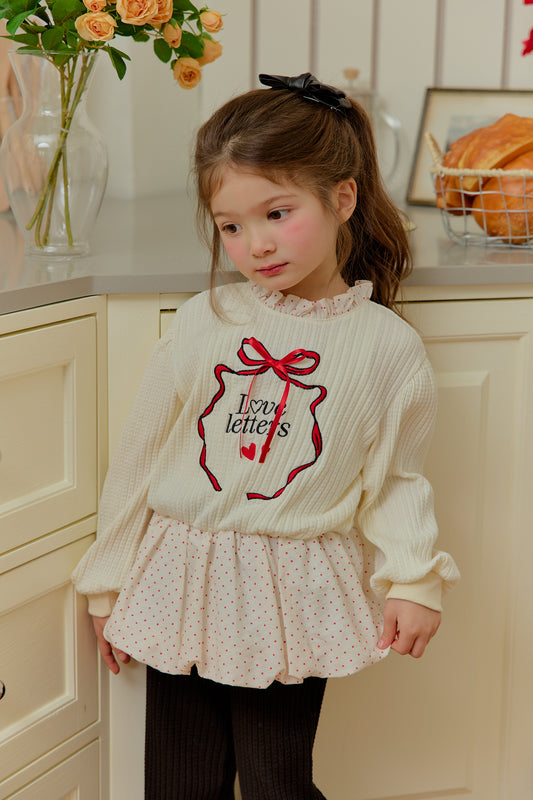 韓國童裝 26春 | SE31 圓點泡泡T (90~130cm)