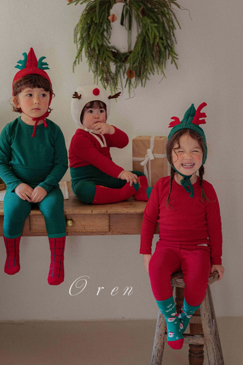 韓國童裝 25秋冬 | OR25508 聖誕款 Christmas Pajamas