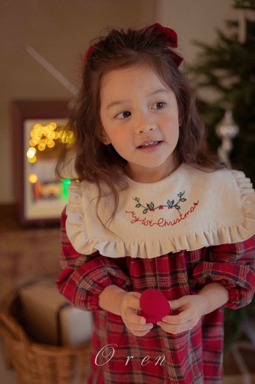 韓國童裝 25秋冬 | OR25505 聖誕款 Eve Check Kids OPS