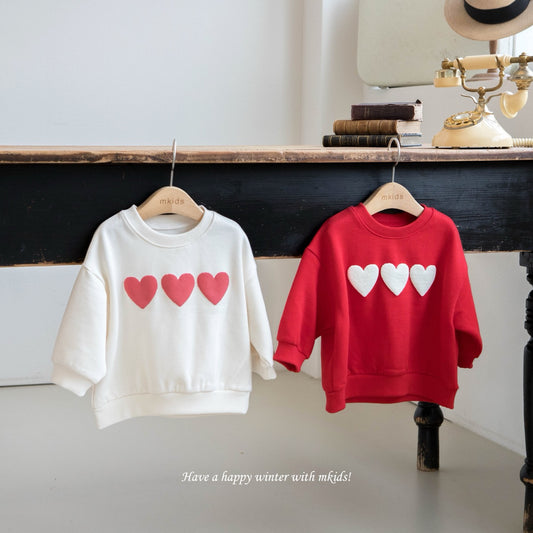 韓國童裝 25秋冬 | MD25463 Heart MTM