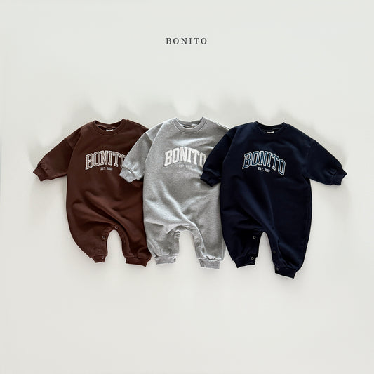 韓國童裝 25秋| BT25304 BEBE) BONITO連身包屁衣 LONG BABY SUIT (60-85cm)