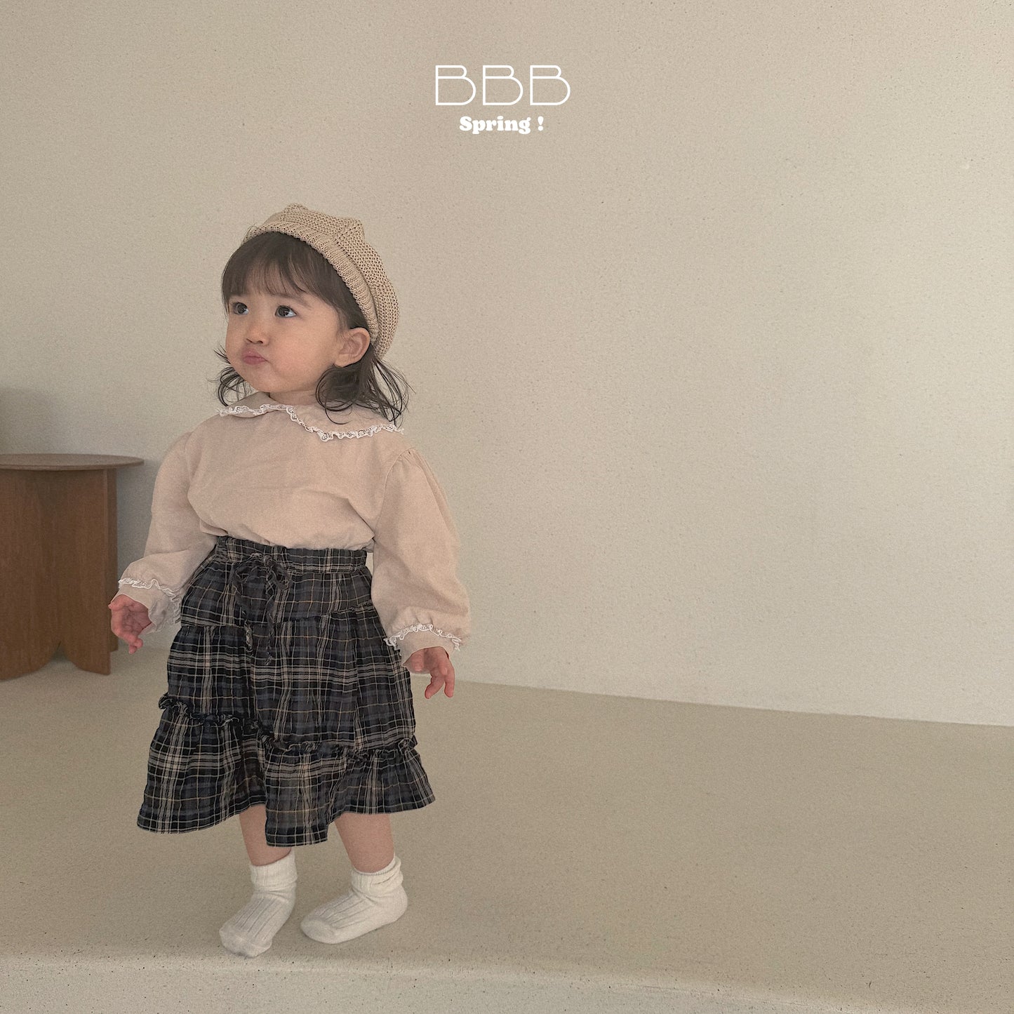 韓國童裝 26春 | BB30 Bebe Dot Dot Skirt (70-110cm)