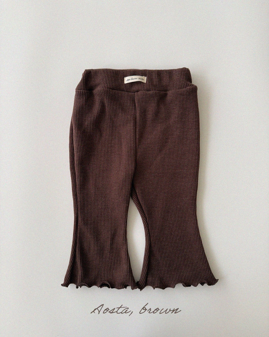 韓國童裝 26秋| AO50 Jelly Waffle Pants 褲子 (70-110)