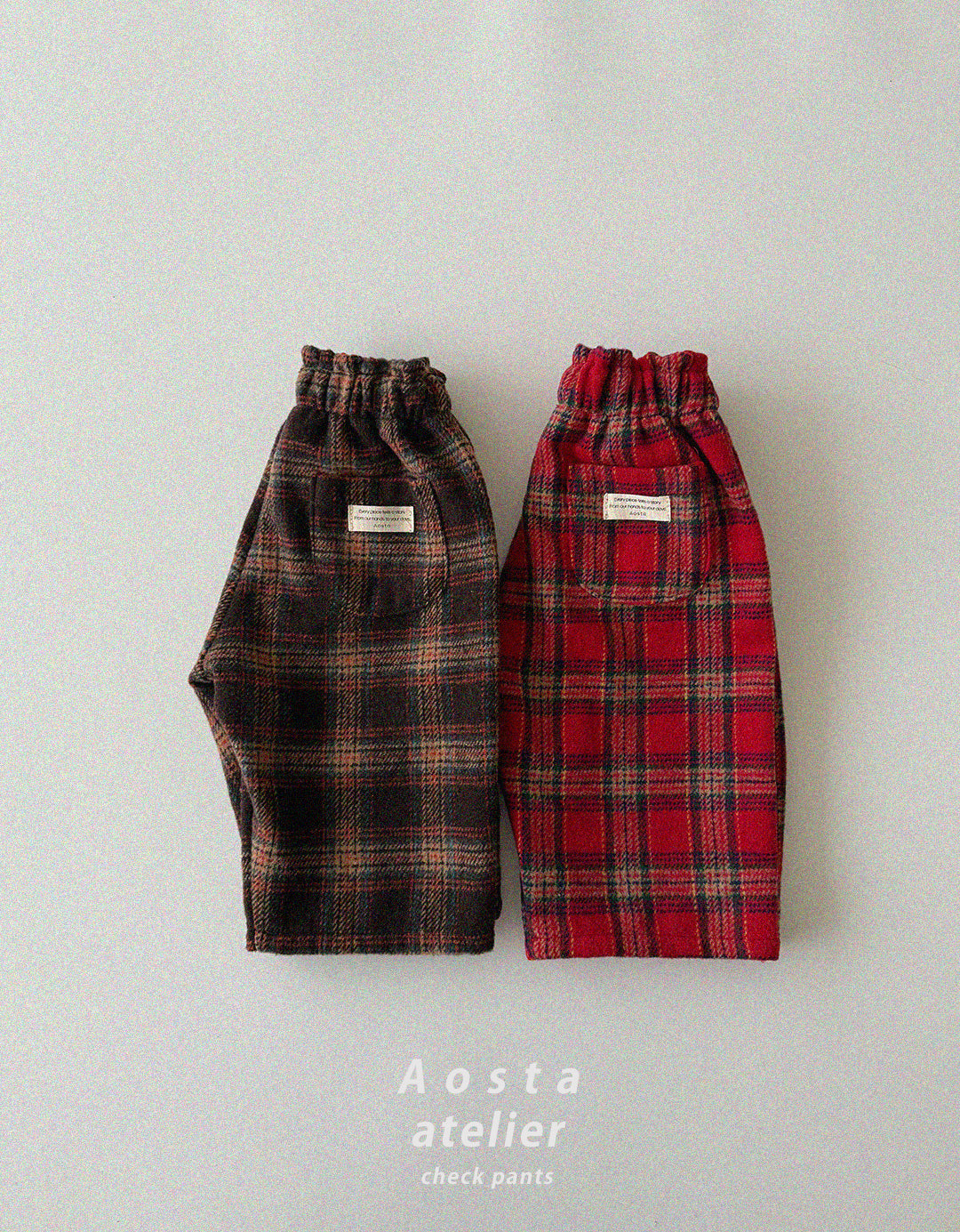 韓國童裝 25秋冬 | AO25454 Check Pants