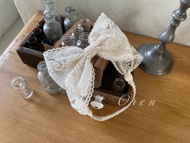 韓國童裝 25秋 | OR25310 Lace Ribbon Hairband