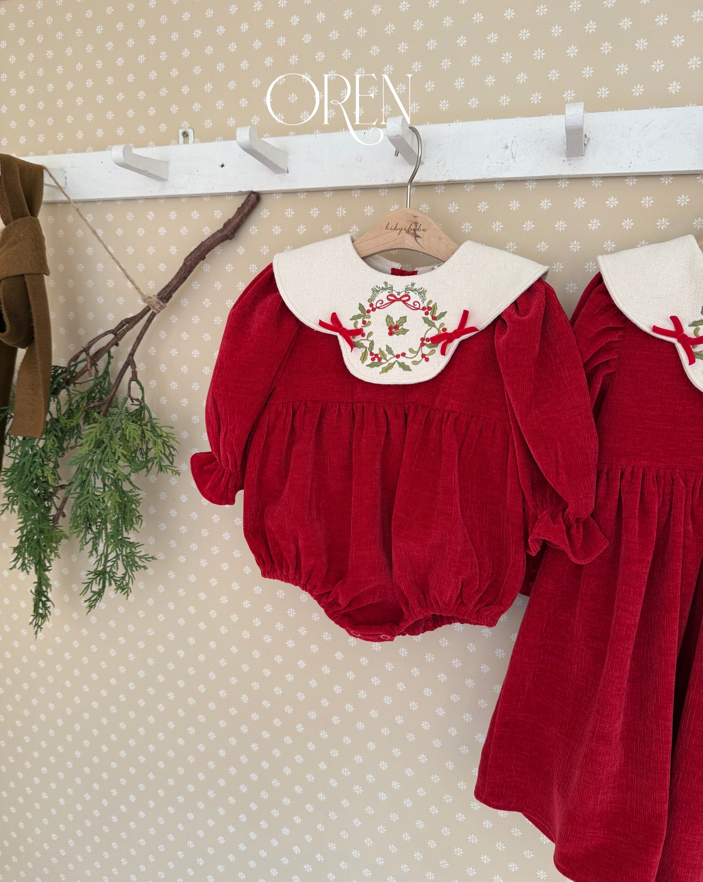 韓國童裝 25秋冬 | OR25503 聖誕款 Carol Carol Suit