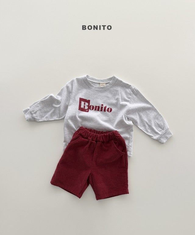 韓國童裝 26秋| BT10 Box B Ribbed Tee 上衣 (80-140)
