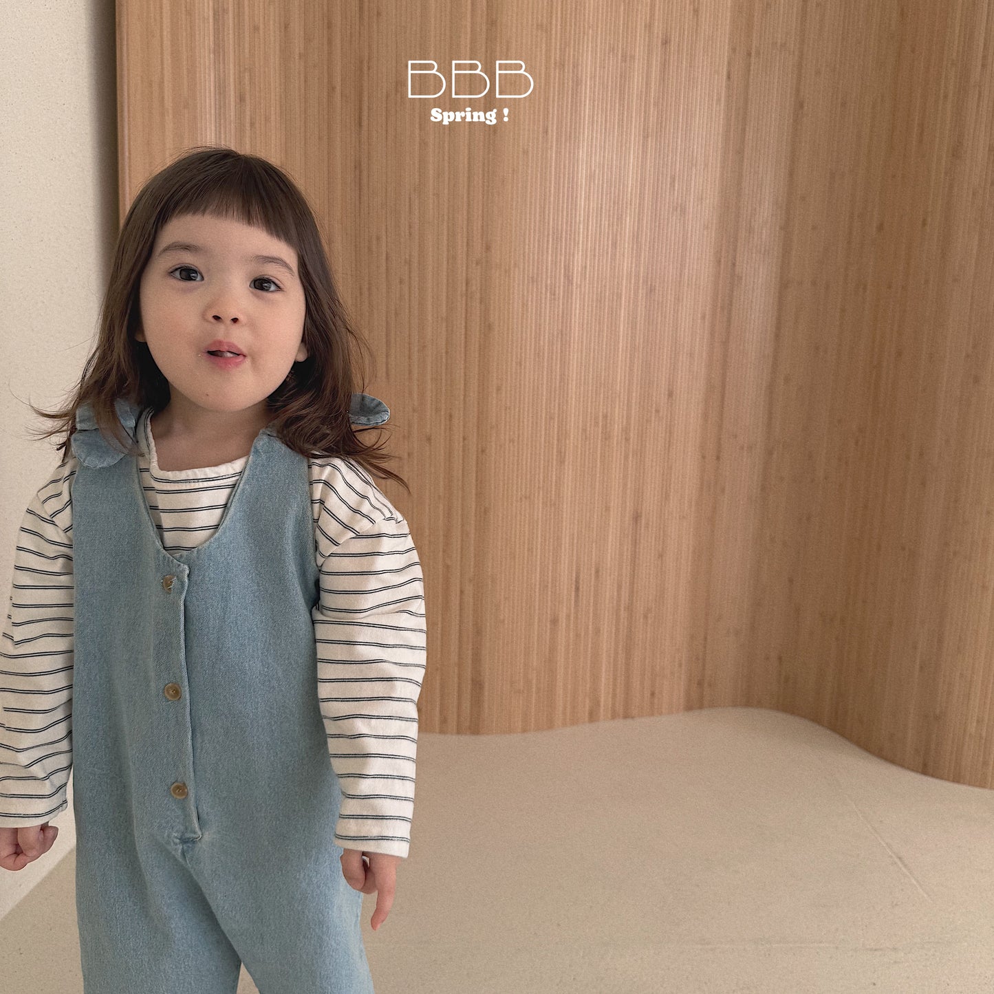 韓國童裝 26春 | BB21 Bebe Ruffle Romper Suit (70-110cm)