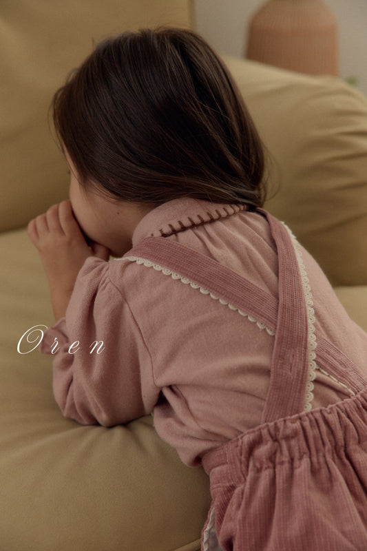 韓國童裝 25秋冬 | OR25409 Nanette Golden Overalls