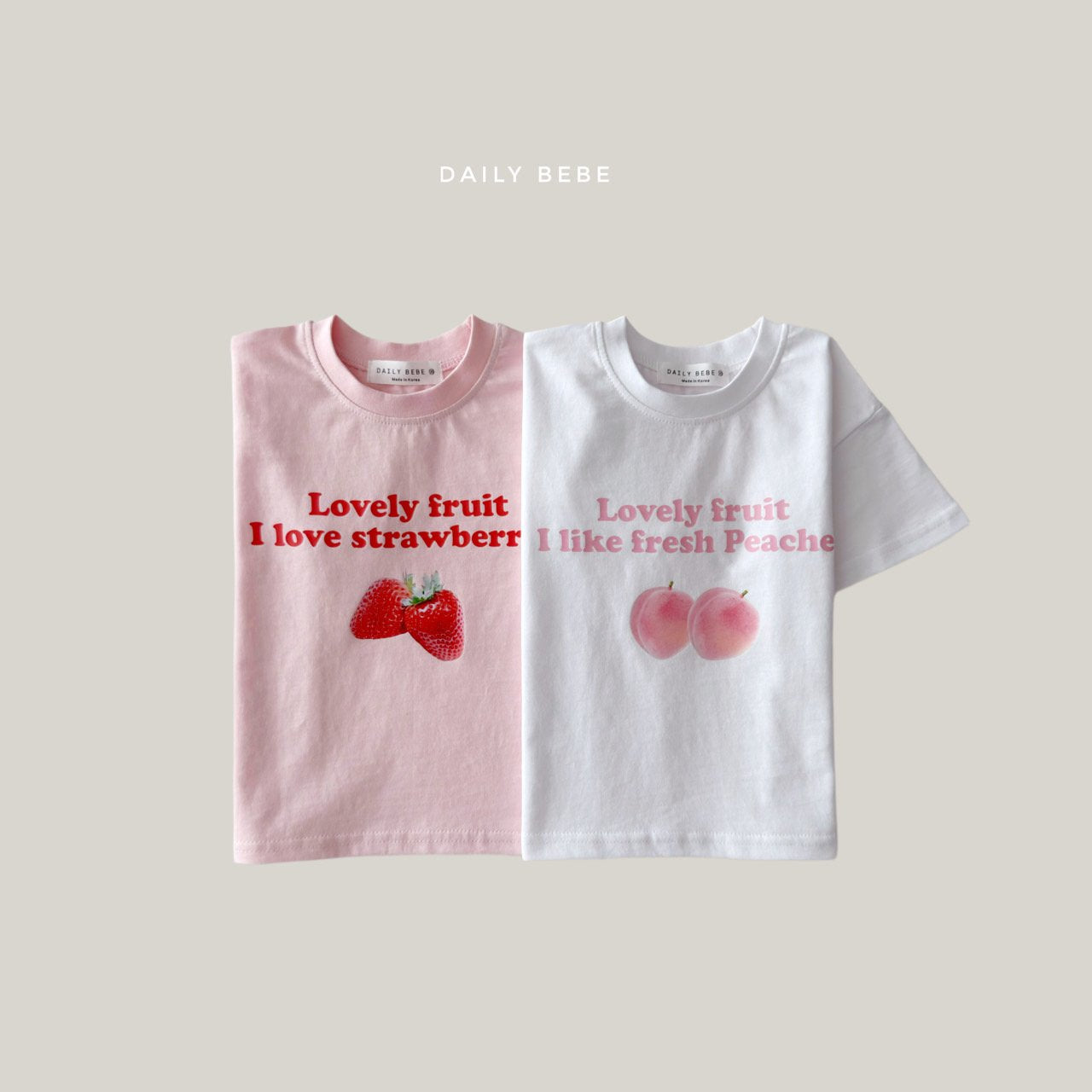 韓國童裝 26夏| DD22 Like Short Sleeve Tee (75-140cm)