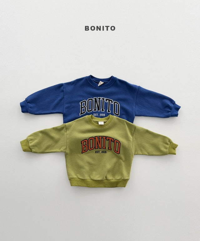 韓國童裝 26秋| BT31 Bonito Patch Embroidery Sweatshirt 衛衣 (80-140)